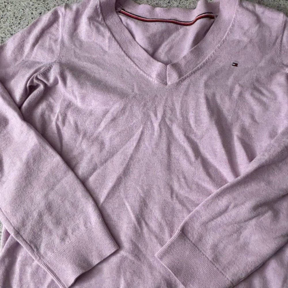 Tommy Hilfiger Light Purple Long Sleeve Tee